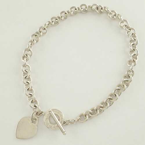 Heart Tag Toggle Necklace 16 