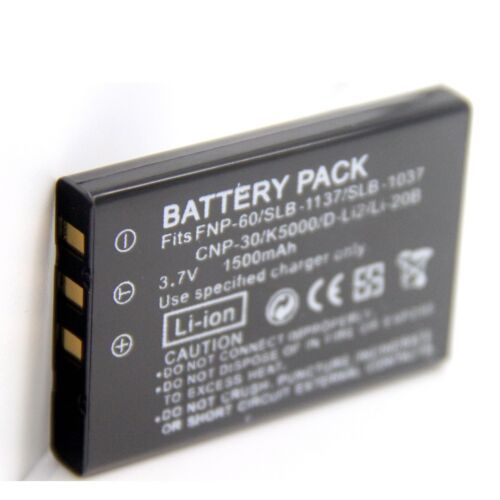 Battery For SLB-1137 Samsung DigiMax U-CA 401 DigiMax U-CA 501 DigiMax U-CA 505 - Picture 2 of 4