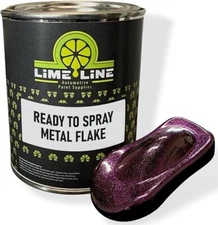 LiME LiNE Purple Metal Flake Ready to Spray Automotive Basecoat - 1 Gallon