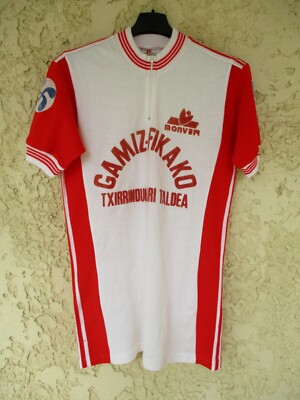 Maillot Baseball Vintage Spanjan Marathon Oil - Garçon XL Rouge/blanc - Occasion Propre