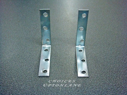 CORNER L SHAPE BRACE FIXING SELF SUPPORT ANGLE JOINT ZINC PLATED BRACKET 75MM - Picture 5 of 11