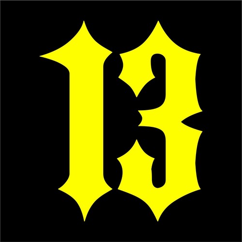 Lucky 13 rockabilly rat rod Vinyl Decal Sticker JDM Drift Vinyl Decal Sticker  - Picture 4 of 15