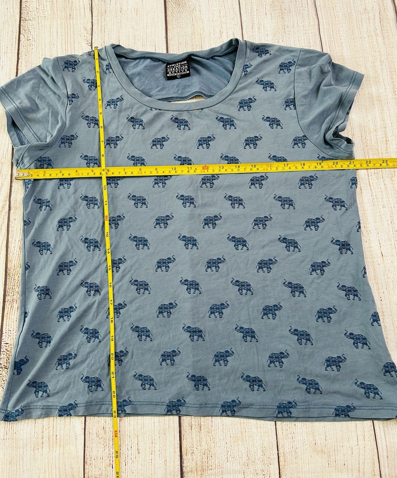 Evolution and Creation Active Blue Elephant Print… - image 6