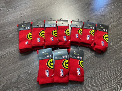 Nike Elite Crew NBA Atlanta Hawks Basketball Red Socks Dri Fit NEW