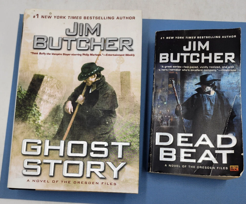 2 Jim Butcher Bk Lot: Ghost Story (Dresden Files, #13) - HCDJ & Dead Beat #7 PB - Image 4 of 4