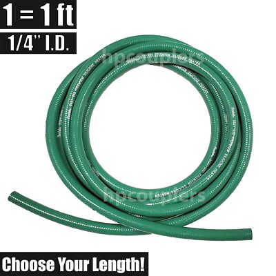 1/4'' ID FlexFab 5521 Green Silicone Heater Hose 6mm 350F Radiator Coolant .25''