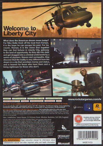 Grand Theft Auto IV (GTA 4) Xbox 360 (USADO) - Fenix GZ - 16 anos