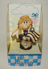 Vtg Suzi Skoglund America Guardian Angel Figurine Mint in Box