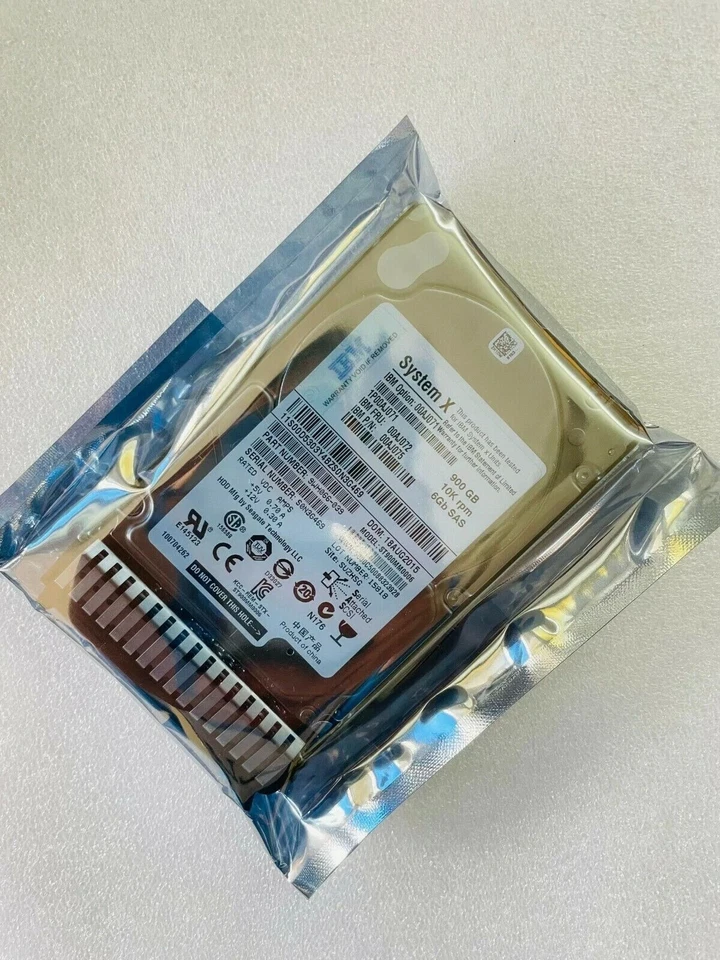 NEW IBM 00AJ071 00AJ072 00AJ073 2.5 In 900GB 10K RPM SAS 6GBPS G3HS HDD 硬盘 - Image 2 of 4