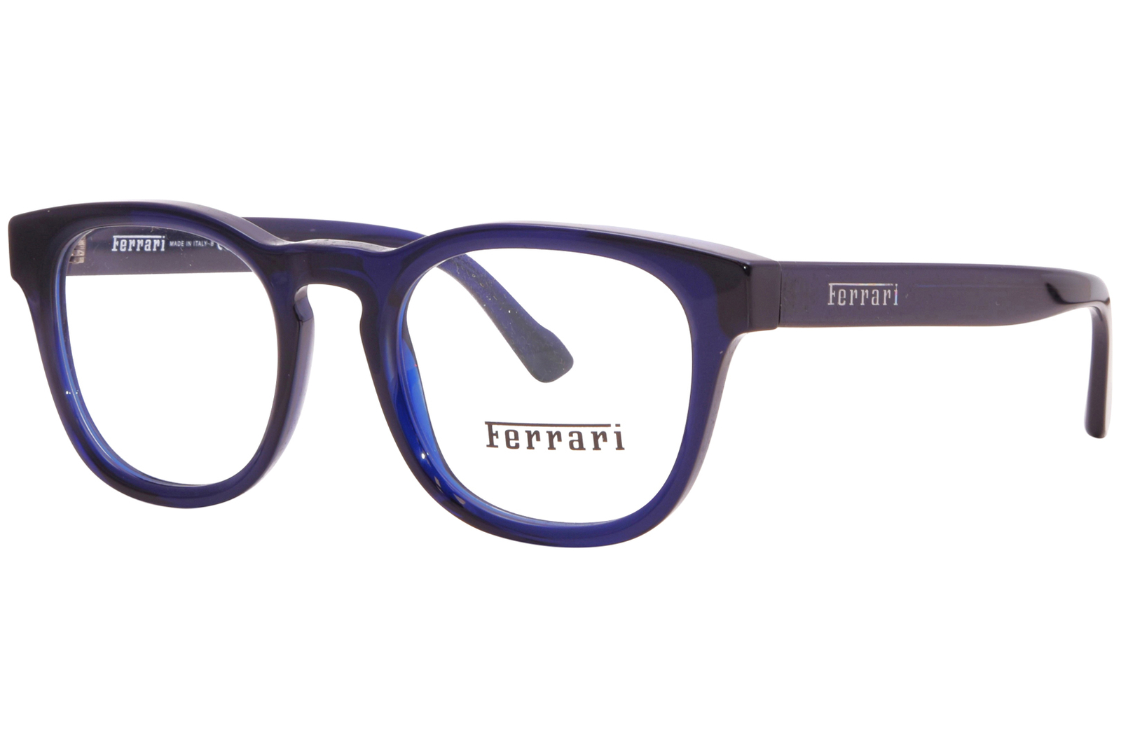 Очки Ferrari FH4002 708 в прозрачной синей оправе круглой формы 51 мм 58690₽