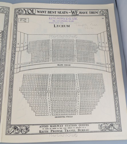 The Keith Prowse Plan Book of all London Theatres 1936 - Over 100 Theatre Plans - Picture 9 of 23