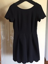 EUC Monteau Scallop Hem Romper; Size M; Black