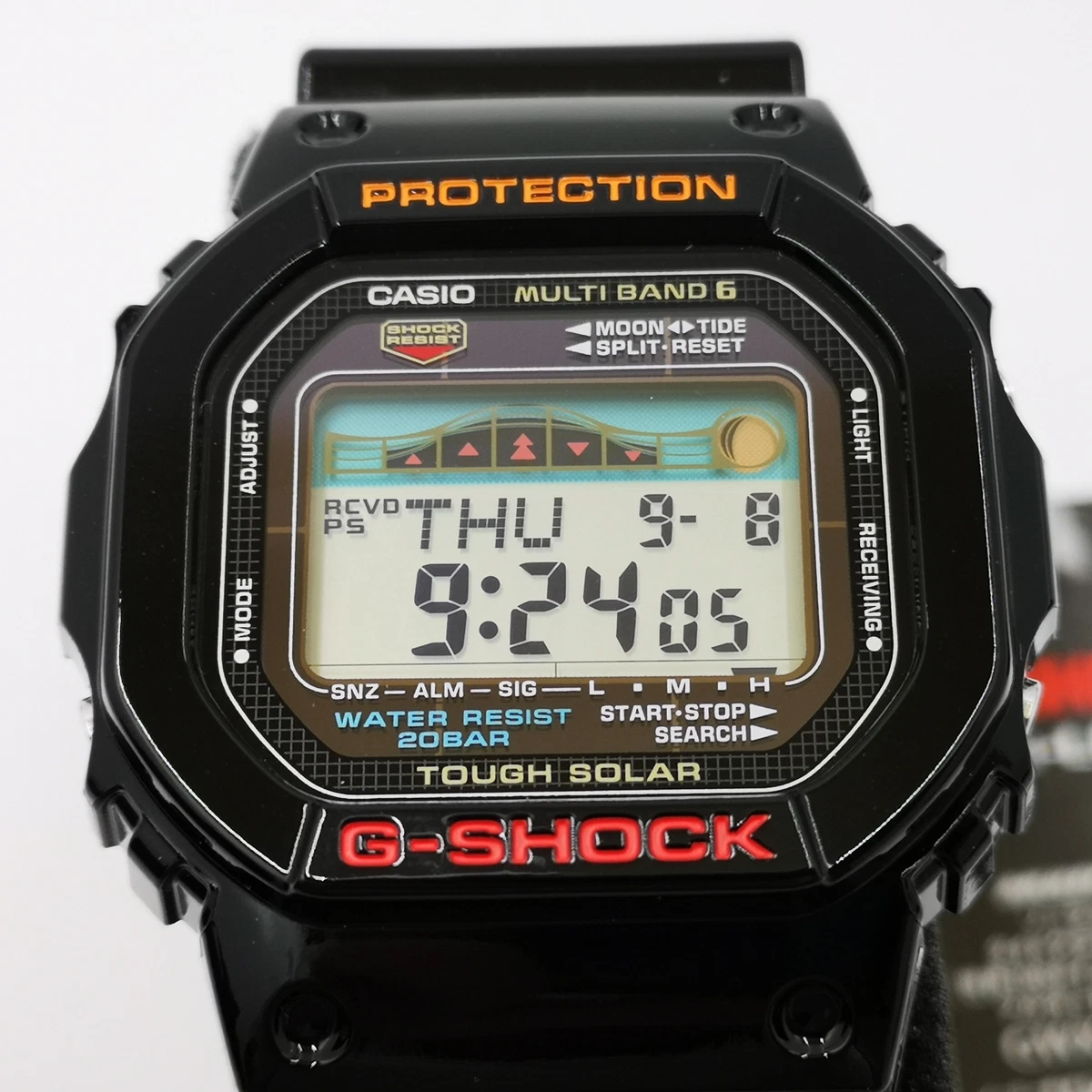 CASIO G-Shock GWX-5600-1JF Black G-Lide Tough Solar Radio Men' ...