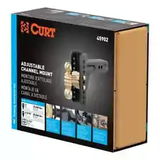 *New* Curt Manufacturing Adjustable Channel Mount With Dual Ball #45902