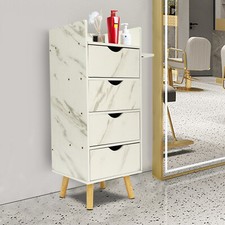 Salon Hair Styling Barber Station Storage Cabinet Beauty Cupboard w/4 Drawers