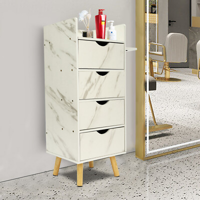 Salon Storage Cabinet Hair Styling Barber Station beauty shop Cabinet 4 Drawers