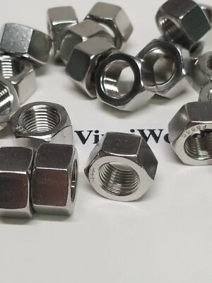QUALWARE 1/2-20 (18-8 Stainless Steel) Hex Nuts (25) Fine Thread Finishing Nuts