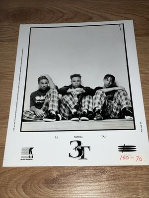 3T - Taj, Taryll and Tito Joe original 1997 press photo. Michael Jackson nephews