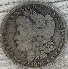 1891O Morgan Silver Dollar Uncertified Circulated Condition