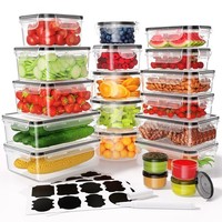 Frischhaltedosen KüChe Aufbewahrung Meal Prep Boxen Auslaufsicher 40 Teile Set