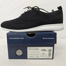 Cole Haan 2 ZeroGrand Stitchlite Oxford Shoes W11511 Black Knit Womens Size 10