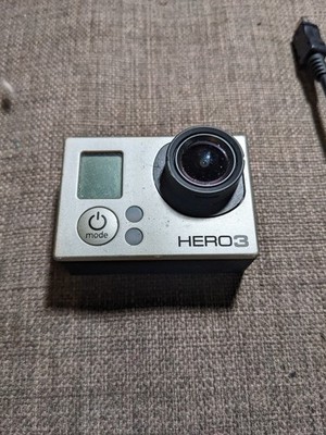 GoPro HERO3 Action Camera Silver Grey with USB Cable - Untested | eBay