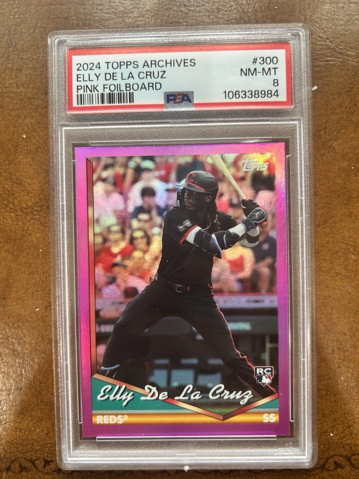 2024 Topps Archives - 1994 Topps Elly De La Cruz #300 Pink Foilboard (RC)
