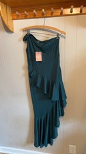 BAOSUU One-Shoulder Ruffle Evening Dress