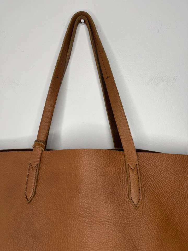 J. Crew коричневый кожаный сумка с короткими ручками сумочка - Изображение 2 из 4