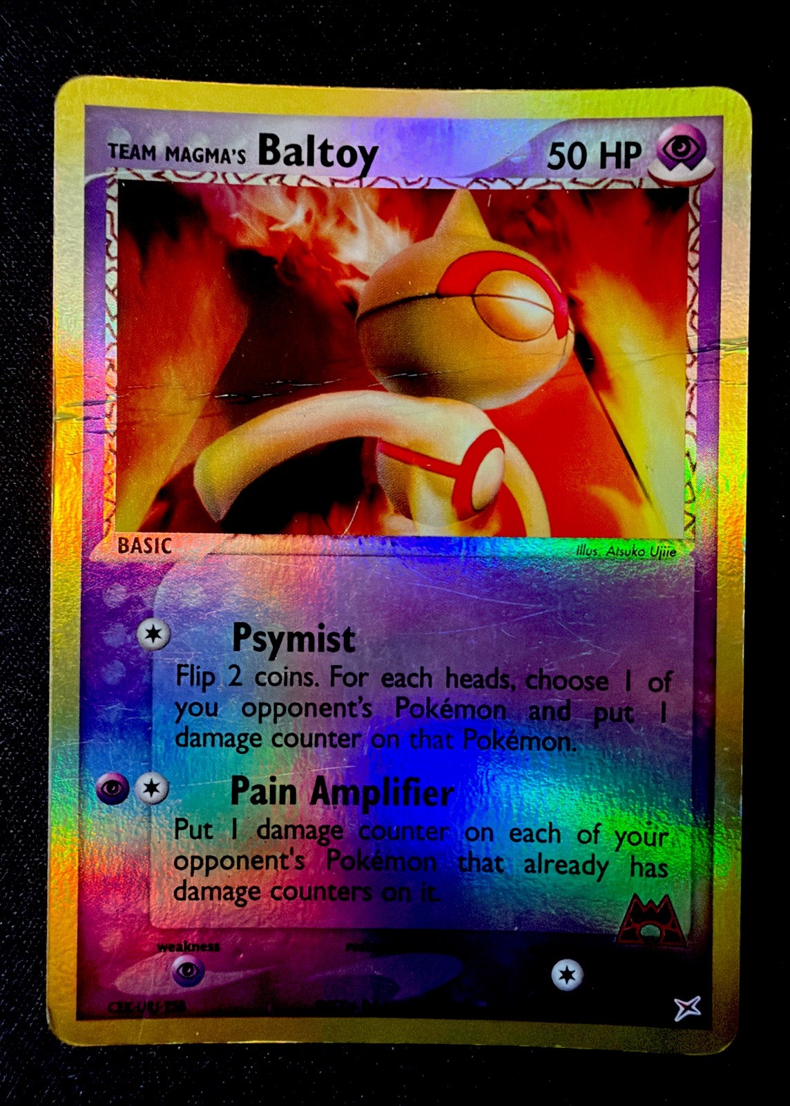 Team Magma's Baltoy Reverse Holo 32/95 Team Magma vs Team Aqua Pokemon DMG