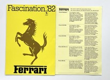 Ferrari Prospekt Fascination 82 Schweiz Importeur Meyrin inkl. Beiblatt Preise