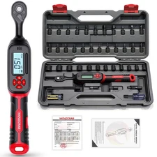 1/4-Inch Drive Electronic Torque Wrench Set, 40-Piece, 1-22 Ft.lb (1.5-30 N.m...