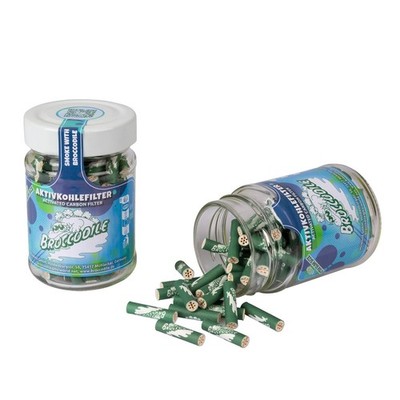BROCCODILE 100x Aktivkohlefilter Xtra Slim Size Ø 5,9mm - Vorratsglas - NEU