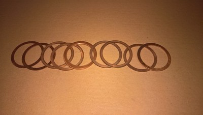 NEW (Qty 10) Yamaha KT100 Kart Copper Head Gasket Shim 53.0mm x 63.5mm