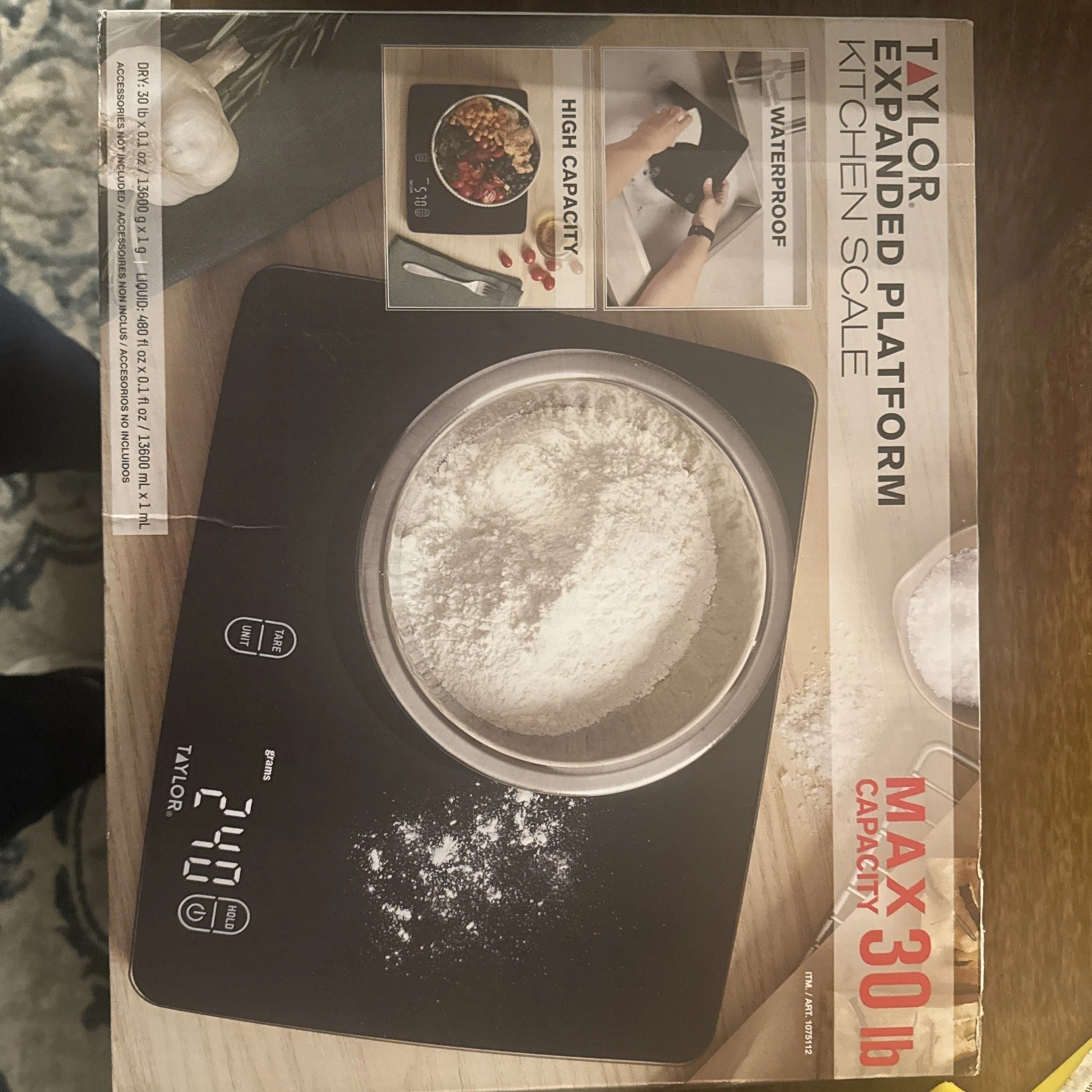 Taylor High-Quality Expanded Platform Digital Kitchen Scale –30lb Max Waterproof
Opens in a new wind
