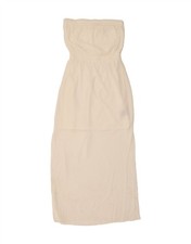MOSSIMO Womens Strapless Dress UK 10 Small White Polyester AX07