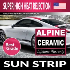 22-23 SUN STRIP AUTO CAR TINTING FILM ALPINE CERAMIC PRECUT WINDOW TINT KIT