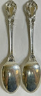 Set of 2 Sterling Silver 925 Lunt Eloquence Ornate Floral Vintage Spoons 90.7G — photo 2