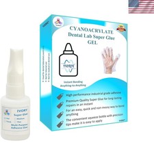 Industrial-Grade Dental Super Glue Gel 1oz - Fast, Reliable Bonding Solution