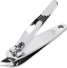 uxcell Sharp Nail Clippers, Stainless Steel Slanted Edge Toenail Cutter Trim Fin