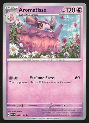 SV: Prismatic Evolutions Aromatisse #039/131 Common Pokemon Card
