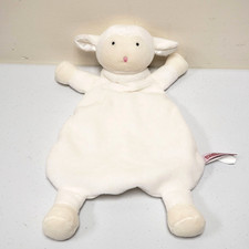 Wubbanub Lamb Rattle Baby Lovey White Cream Security Blanket Plush