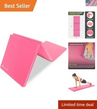 Durable Joint-Protecting Tri-Fold Exercise Mat 6' x 2' - Ideal for All Workouts