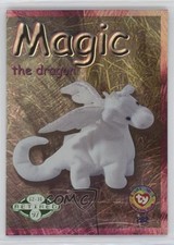 1999 Ty Beanie Babies Series 2 Retired Chase Green Magic the Dragon #282 1fd5