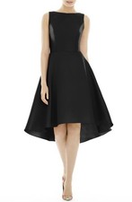 Alfred Sung High/Low Cocktail Dress in Black , Size 6