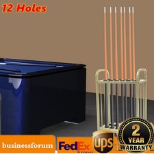 Floor Stand Billiard Cue Holder 12 Hold Pool Cue Stick Rack Holder Table Gold