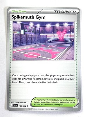 Spikemuth Gym 169/182 Destined Rivals Uncommon Pokemon - Pack Fresh Near Mint NM