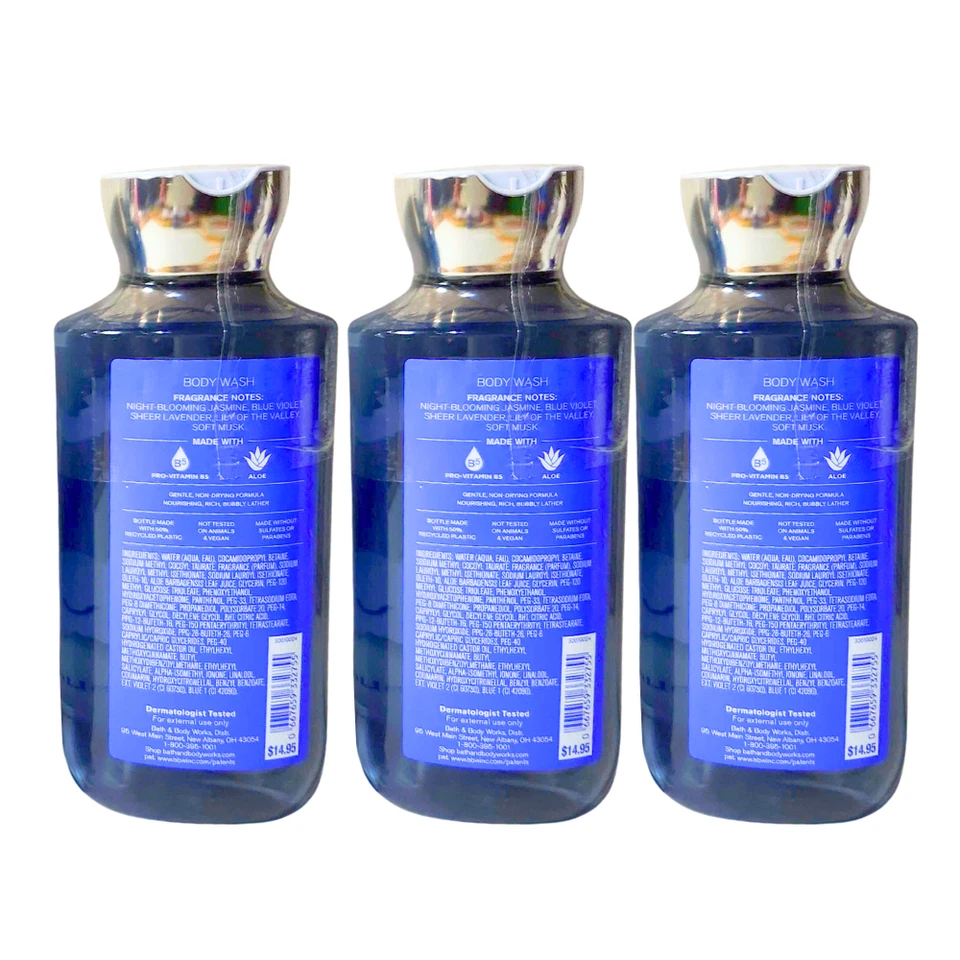 Gel de ducha Bath & Body Works Moonlight Path paquete de 3 10 fl oz - NUEVO Foto 2 de 4