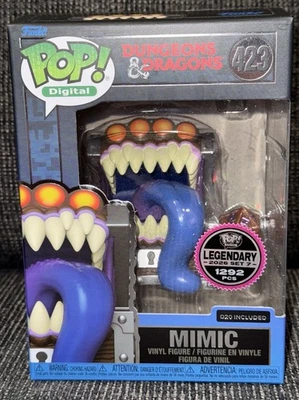 Funko Pop Digital Exclusive Dungeon Dragons Mimic LE 1,292 In Hand - Image 1 of 4
