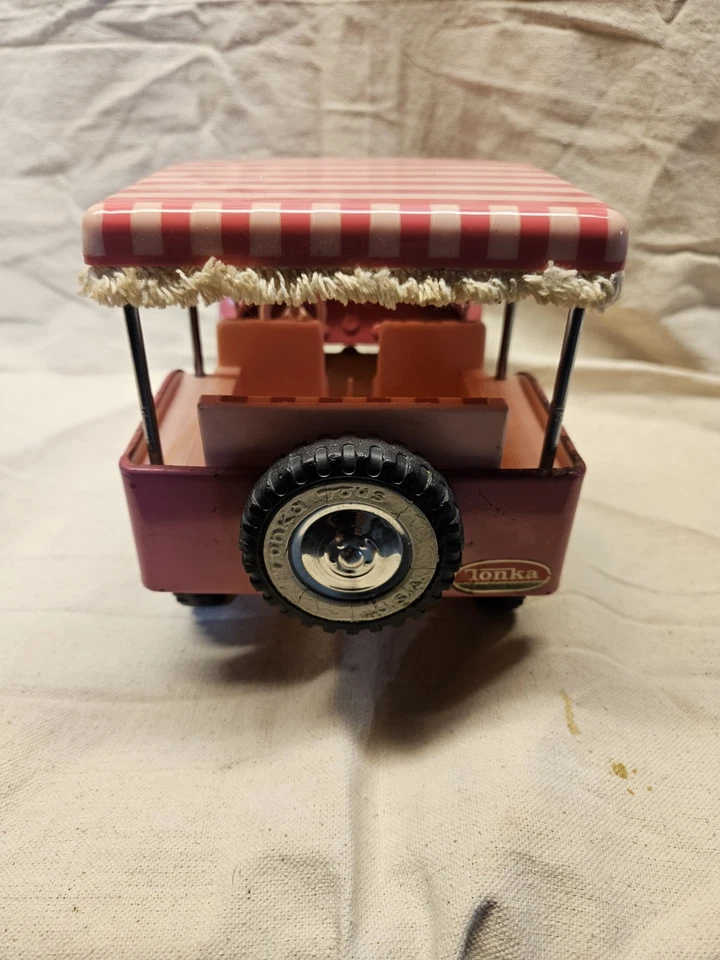 Jeep Tonka Pink Surry 1963-64! ¡Acero prensado vintage! ¡Hawaii azul! Elvis Presley Foto 4 de 4